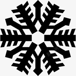 六角形雪花雪花的形状图标高清图片