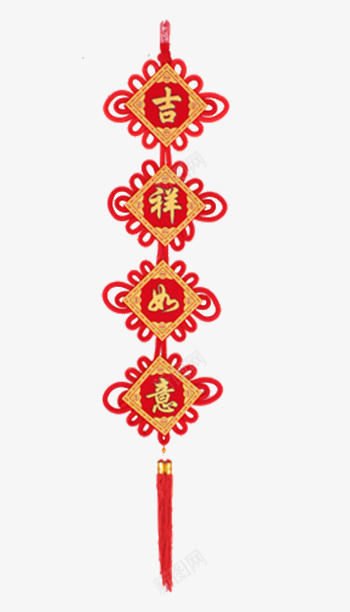 吉祥如意中国结挂饰png免抠素材_88icon https://88icon.com 中国结 中国风 吉祥如意 挂饰 红色