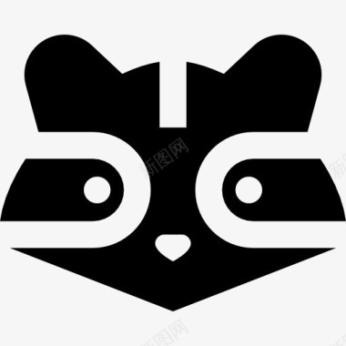 黑熊野生动物Raccoon图标图标