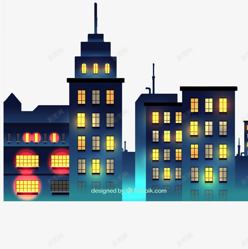 万家灯火png免抠素材_88icon https://88icon.com 万家 万家灯火 千家万户 夜晚 灯火