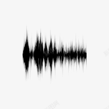 浅蓝色波纹背景黑色音乐频率图标图标