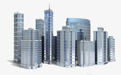 3D高楼户型图办公区高层建筑高清图片