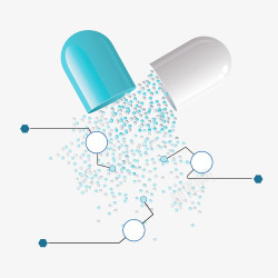 医疗药品卡通图药物分子结构图高清图片