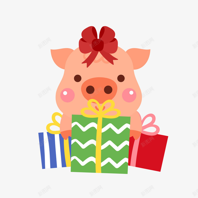圣诞节新年pig卡通可爱矢量图eps免抠素材_88icon https://88icon.com pig 卡通可爱 可爱 圣诞节 圣诞节矢量 矢量卡通 矢量可爱 矢量图