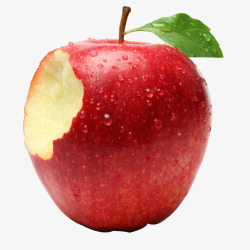 甜脆咬过的苹果高清图片