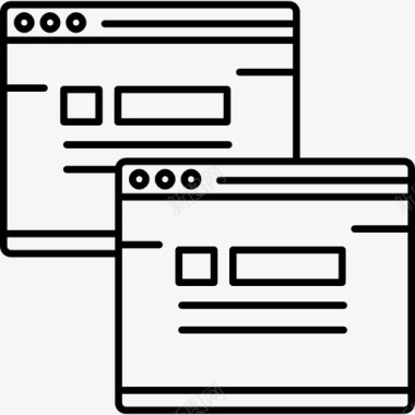 网站代码重复的内容图标图标