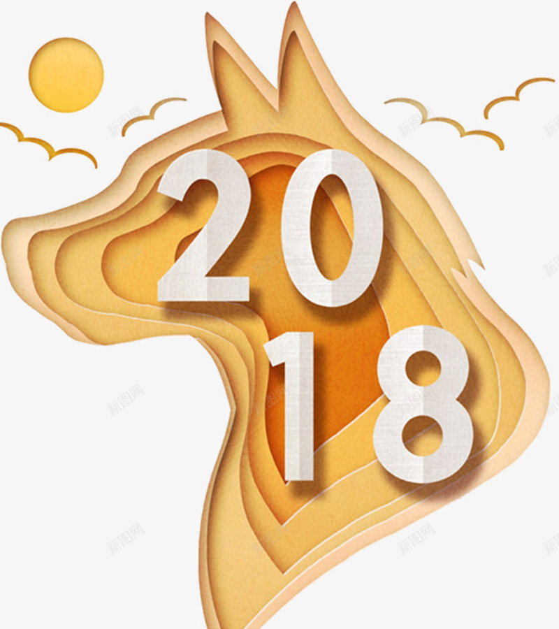 2018创意狗年海报psd_88icon https://88icon.com 元旦快乐 卡通狗 吉祥狗年 年画 新年快乐 海报设计 狗年 狗年大吉 狗年广告 狗年背景