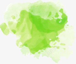喷彩合集绿色水彩墨迹高清图片