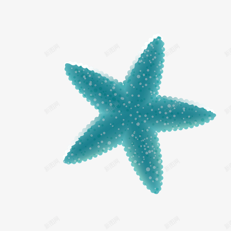 蓝色海星装饰png免抠素材_88icon https://88icon.com 夏天 海星 海洋装饰 清凉一夏 蓝色