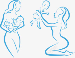 孕妈母婴装饰图案高清图片
