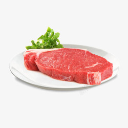 新鲜牛肉标志原切西冷牛排原味高清图片