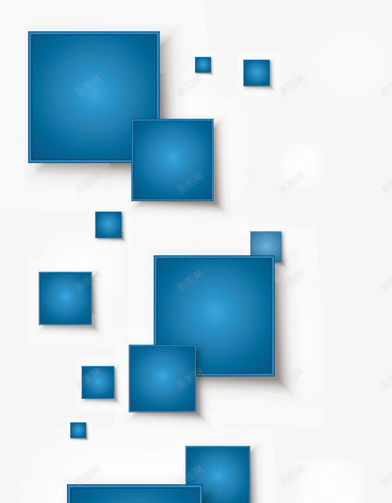 蓝色科技方块矢量图eps免抠素材_88icon https://88icon.com 矢量素材 科技 科技感 科技方块 矢量图