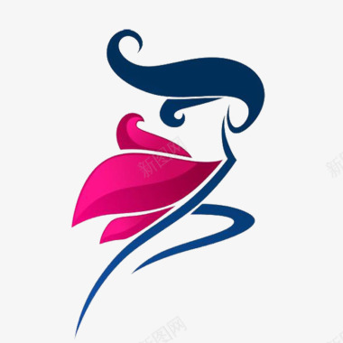 粉色礼盒女性舞蹈符号图标图标