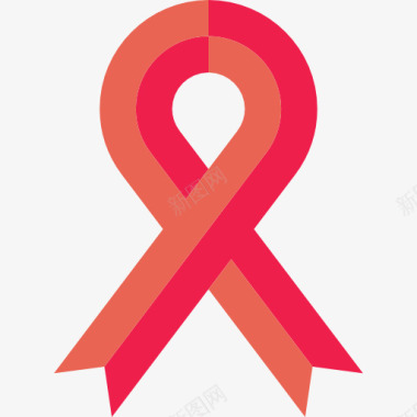 艾滋病日标志带图标图标