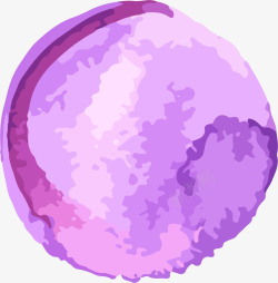 紫色水彩墨迹矢量图素材