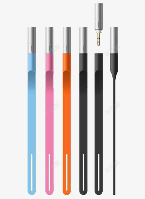 彩色数据线png免抠素材_88icon https://88icon.com 彩色线 数据线 数码产品 耳机插头