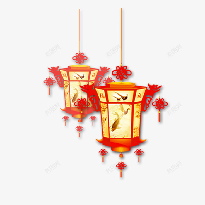 古风灯笼png免抠素材_88icon https://88icon.com 中国元素 悬挂 新年图片 红色