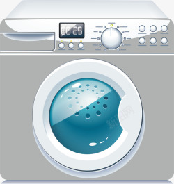 家电商场卡通洗衣机矢量图高清图片