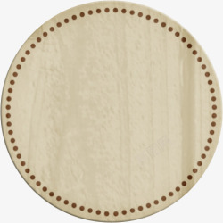 棕色虚点圆形木板素材