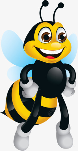 开心的蜜蜂素材