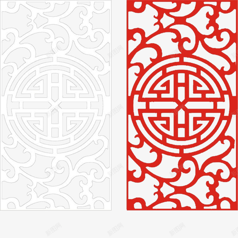 精致镂空木雕png免抠素材_88icon https://88icon.com 中国风 精致 红色 镂空木雕