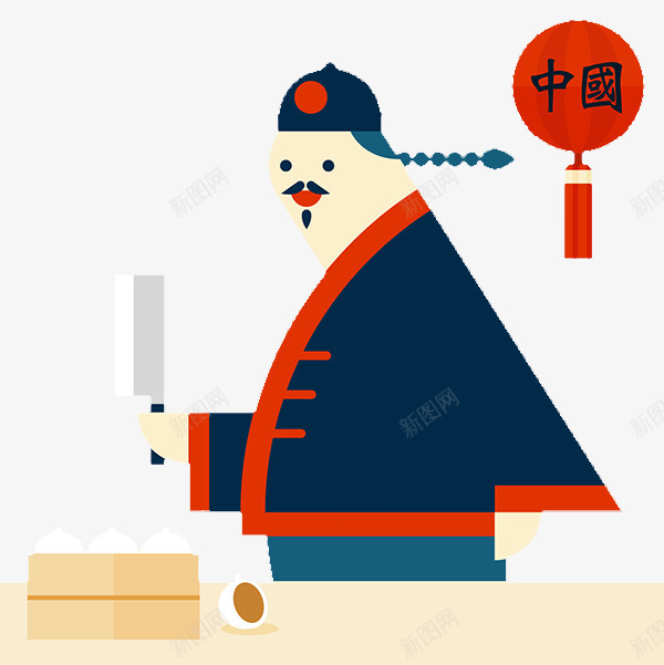 扁平化中国厨师png免抠素材_88icon https://88icon.com H5页面素材 中国饮食 中式厨师 创意卡通元素 卡通 厨师 扁平化 扁平素材 电商卡通 网页设计卡通