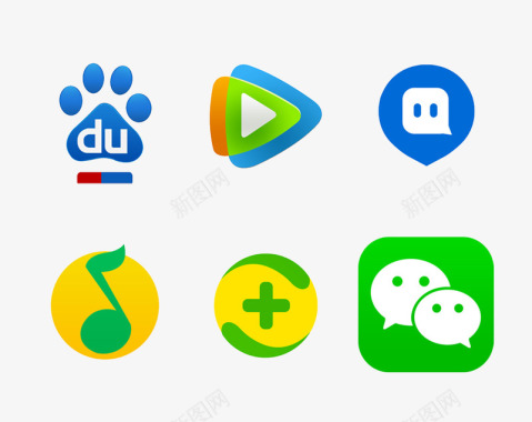 视频手机各种软件logo图标图标