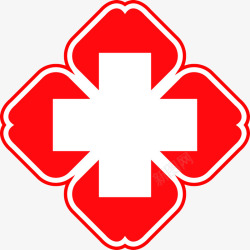 红色红十字会医院标志图标图标