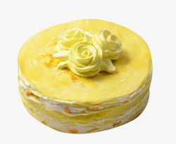 奶油裱花班戟蛋糕素材