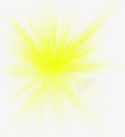 黄色创意合成放射性光效素材