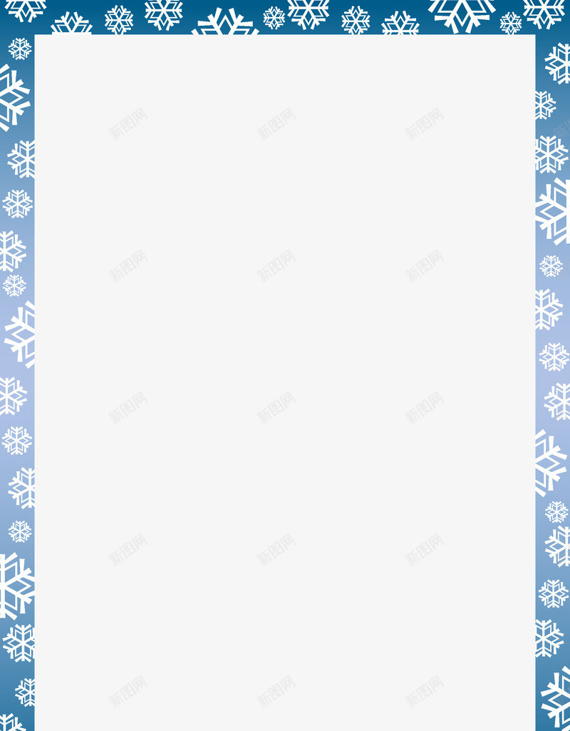 雪花边框png免抠素材_88icon https://88icon.com 下雪 冬天 边框 雪花