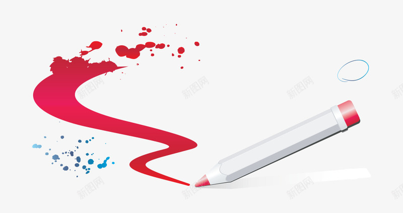 笔水彩笔免费png免抠素材_88icon https://88icon.com 水彩笔 涂鸦 笔 红色