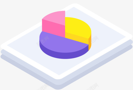 扁平化图素材饼状图文件图标矢量图图标