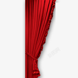 红帘子素材