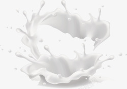 喷溅的牛奶素材