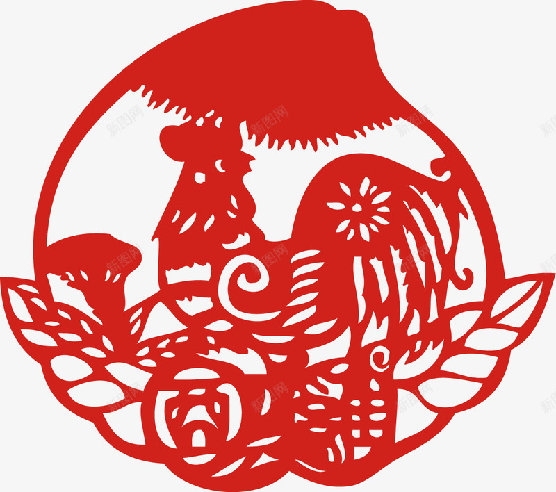 新年鸡年寿桃剪纸窗花生肖鸡矢量图ai免抠素材_88icon https://88icon.com 元旦新年鸡年寿桃剪纸窗花生肖鸡矢量素材图片 剪纸 寿桃 新年 生肖 窗花 矢量图