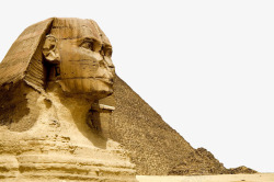 埃及沙漠风景狮身人面像高清图片