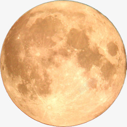 黄色月球表面七夕素材