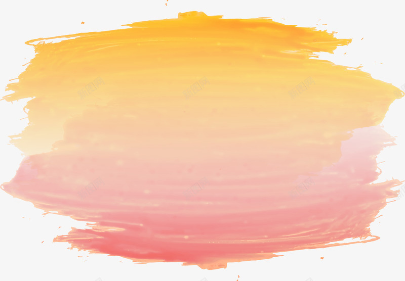 透明水彩涂鸦效果矢量图eps免抠素材_88icon https://88icon.com 矢量素材 粉橘色 艺术 艺术感 透明感 矢量图