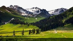 雪山风景新疆高原风景高清图片