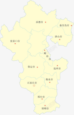 山东省地图矢量图素材