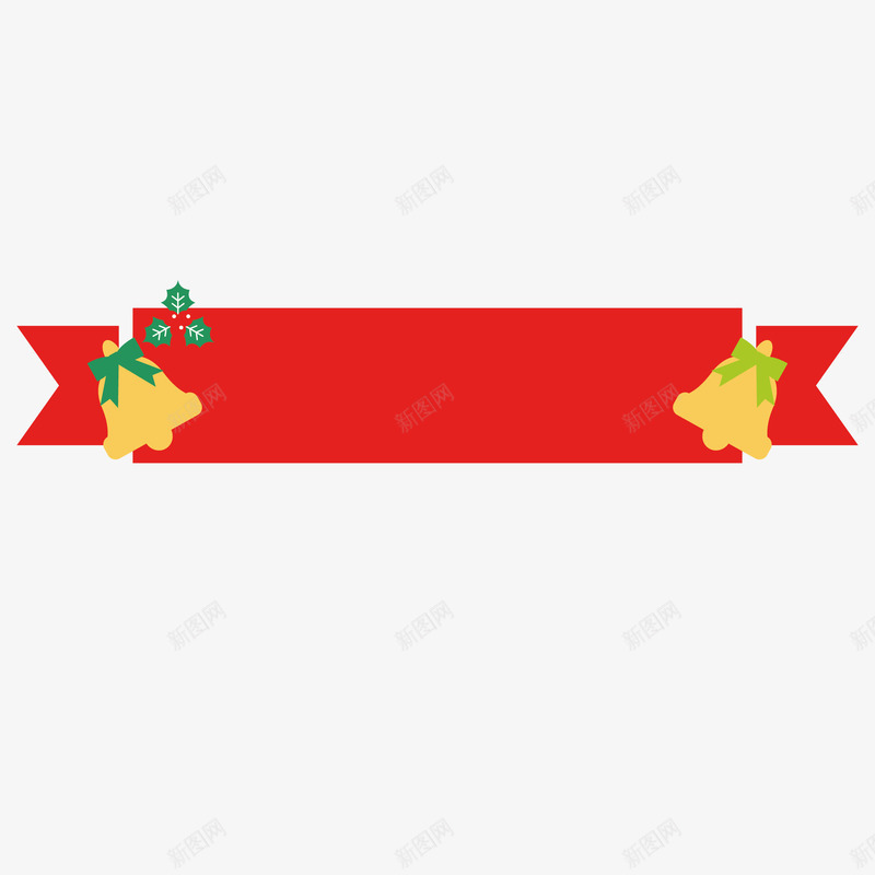 圣诞节经典红色边框图矢量图ai免抠素材_88icon https://88icon.com 免抠图 圣诞节 圣诞铃铛 礼品 礼物 边框 矢量图