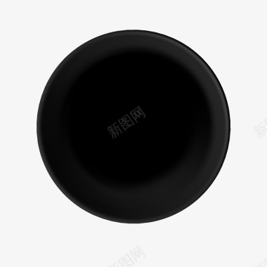 陶瓷盘子黑色盘子矢量图图标图标