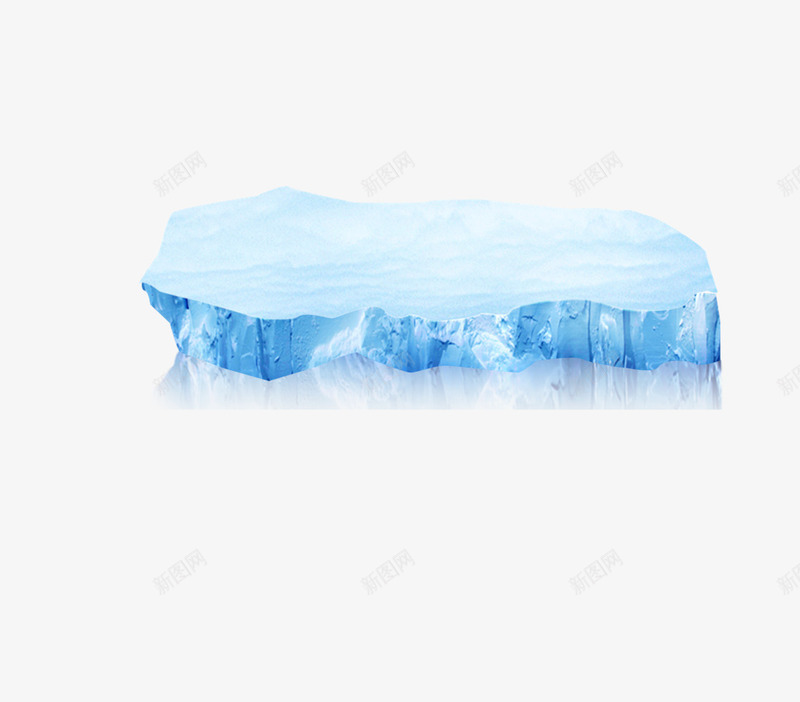 一大块冰块png免抠素材_88icon https://88icon.com 冰块 冰川 冷冻 蓝色