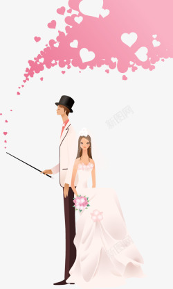 婚纱艺术照爱心高清图片