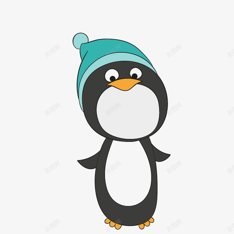 企鹅雪人大头贴png免抠素材_88icon https://88icon.com 动物大头贴 卡通矢量可爱招手动物 圣诞卡通动物