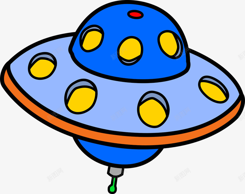 彩色的飞碟png免抠素材_88icon https://88icon.com UFO 不明飞行物 外星人 飞盘