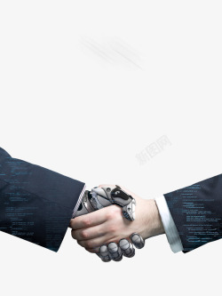 机器人握手未来机器人高清图片