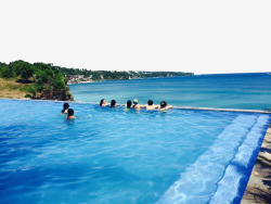 巴厘岛梦幻海滩泳池素材