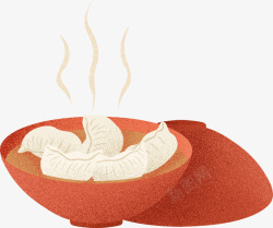 碗logo设计手绘饺子高清图片